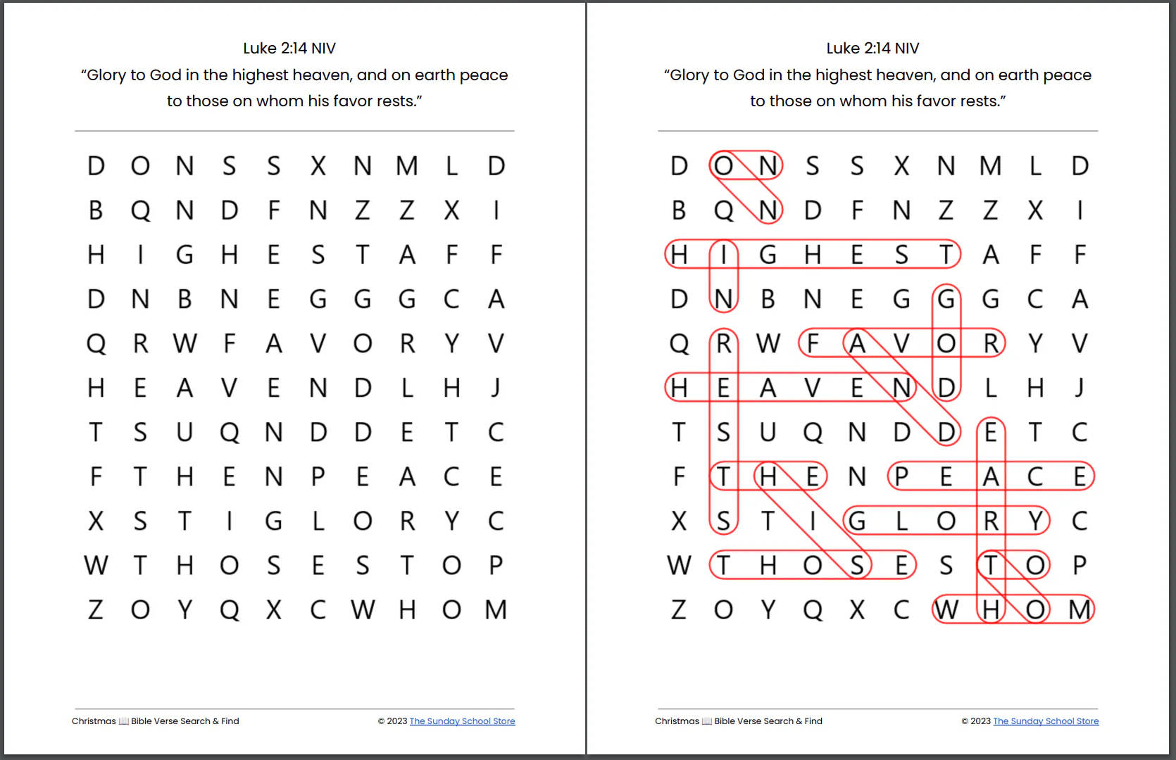 10 Free Christmas 🎄 Bible Word Search Puzzles [PDF Printable Download] - Image 10
