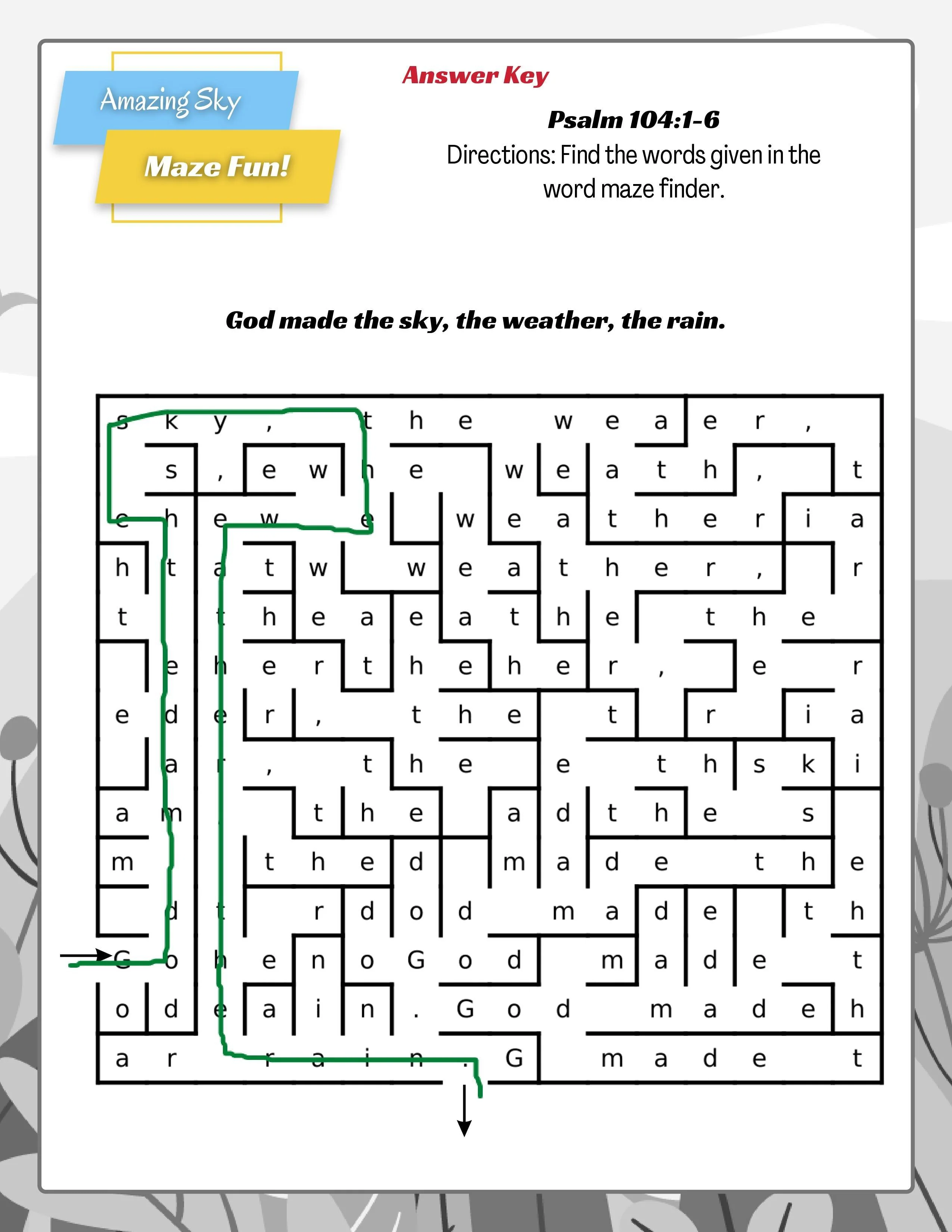 Amazing Nature: 7-Lesson Sunday School Curriculum (download only) - Image 14