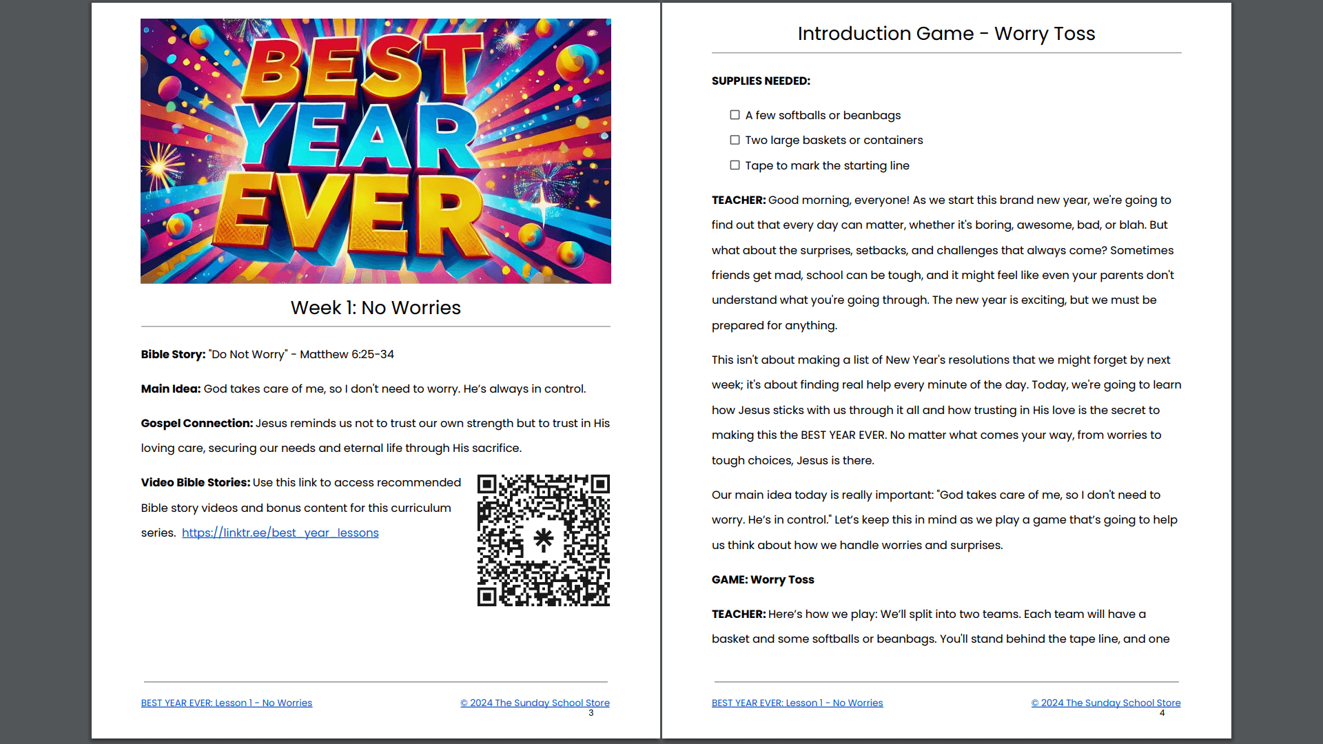 BEST YEAR EVER: 4-Week Children's Ministry Curriculum - Image 3
