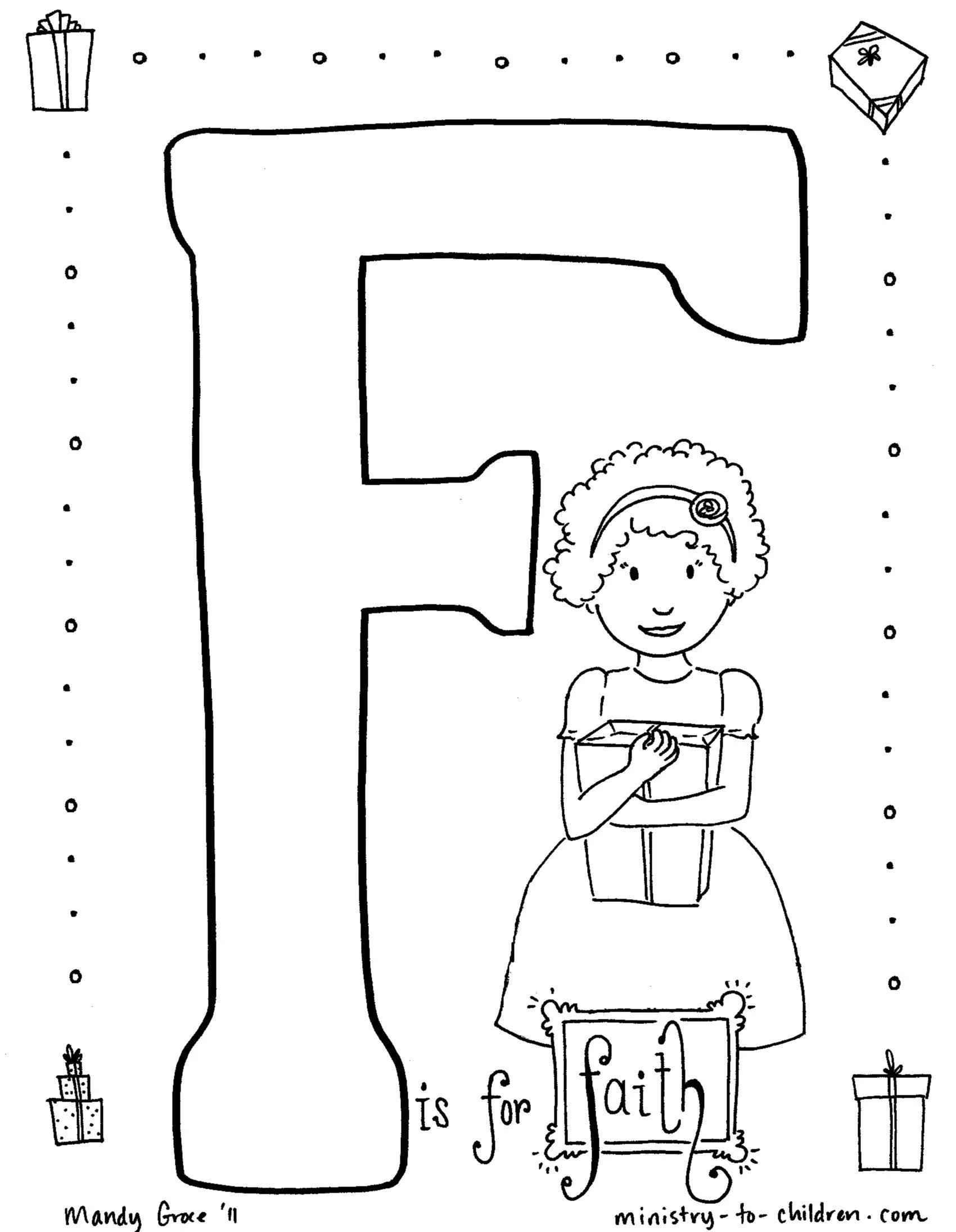 Bible Alphabet Coloring Pages (26 pages) download only - Image 12