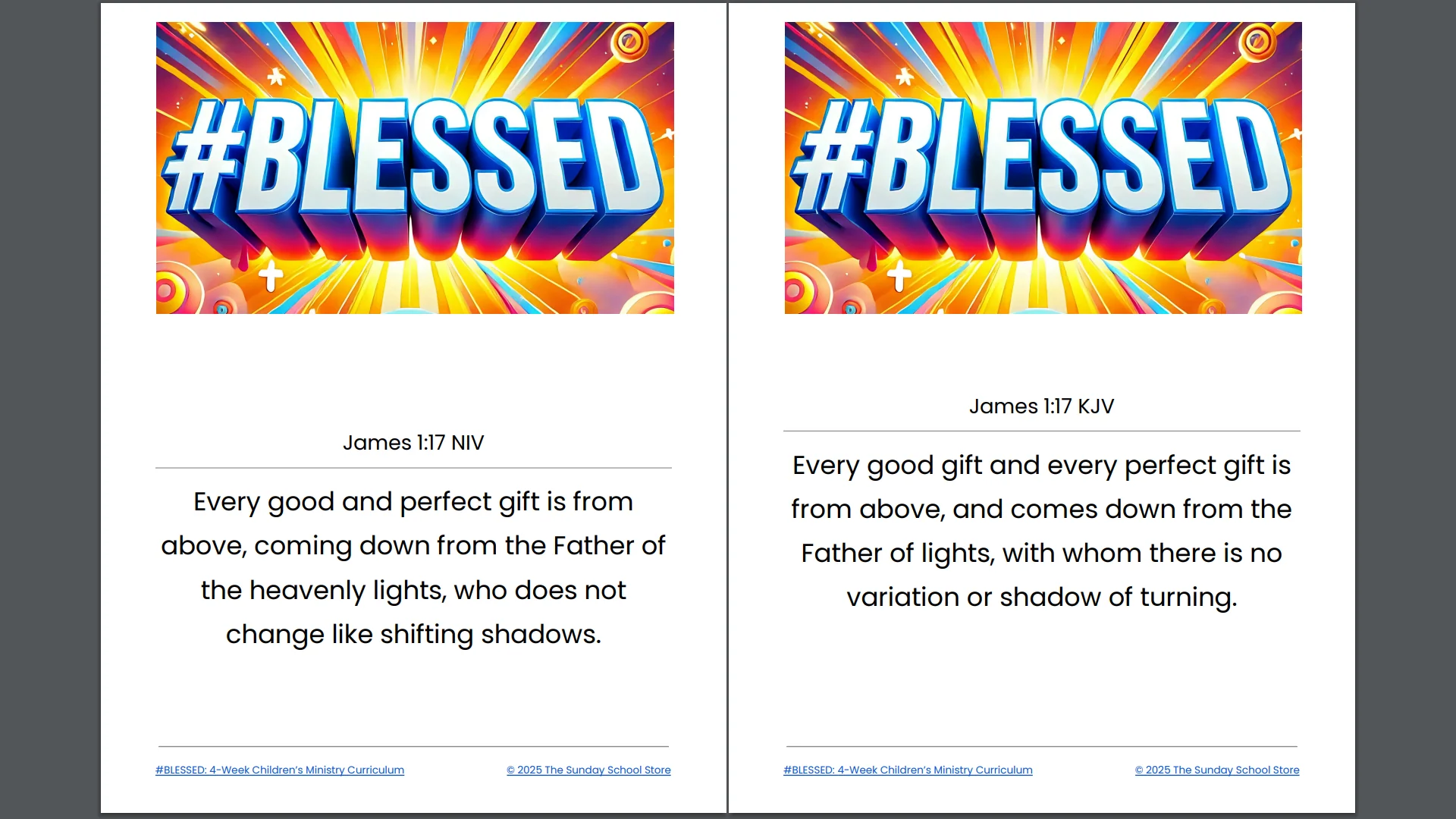 NEW 2025 #BLESSED 4-Week Children's Ministry Curriculum - Image 10