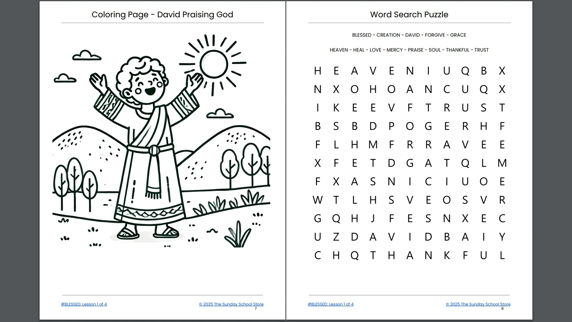 NEW 2025 #BLESSED 4-Week Children's Ministry Curriculum - Image 6
