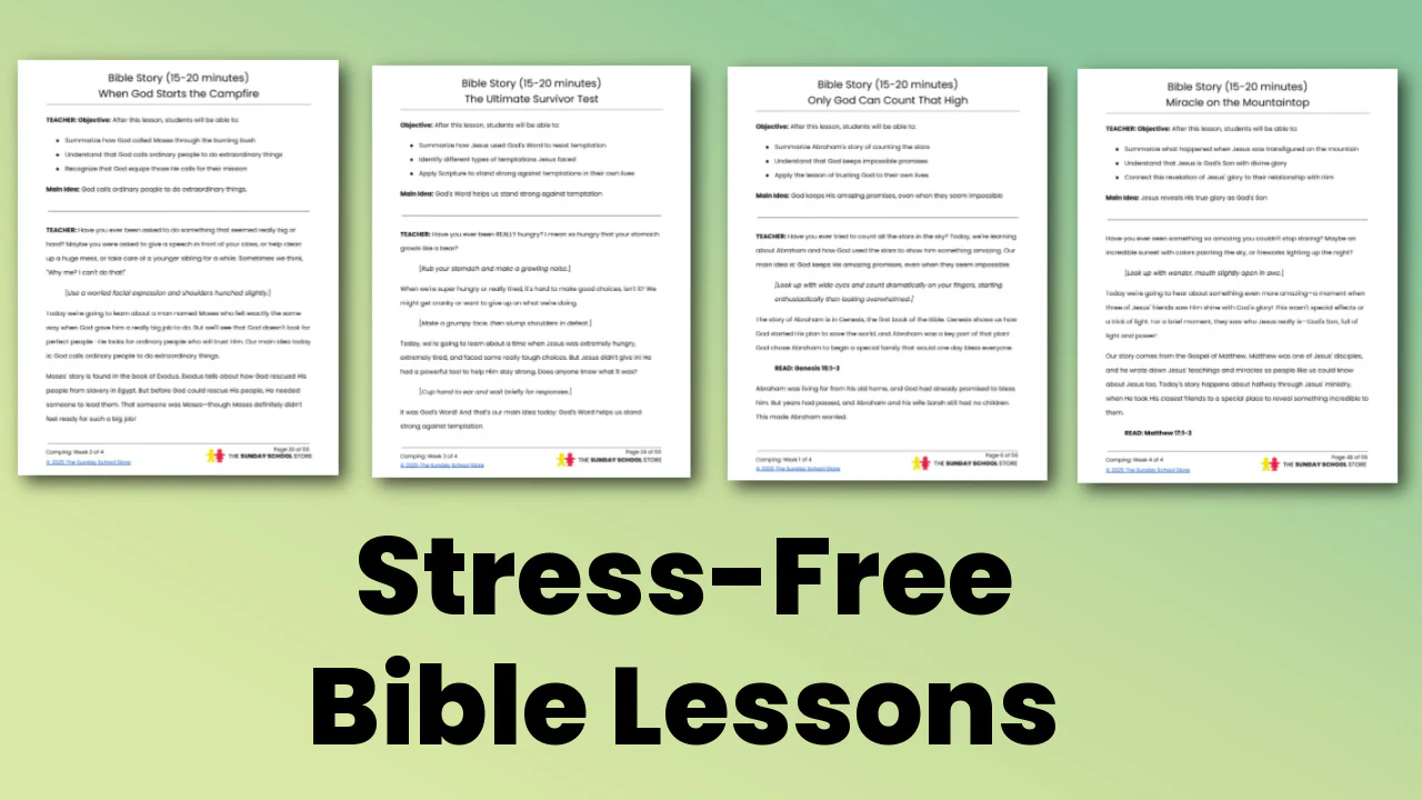 Camping: 4-Week Children's Ministry Curriculum (age 6-12) - Image 6