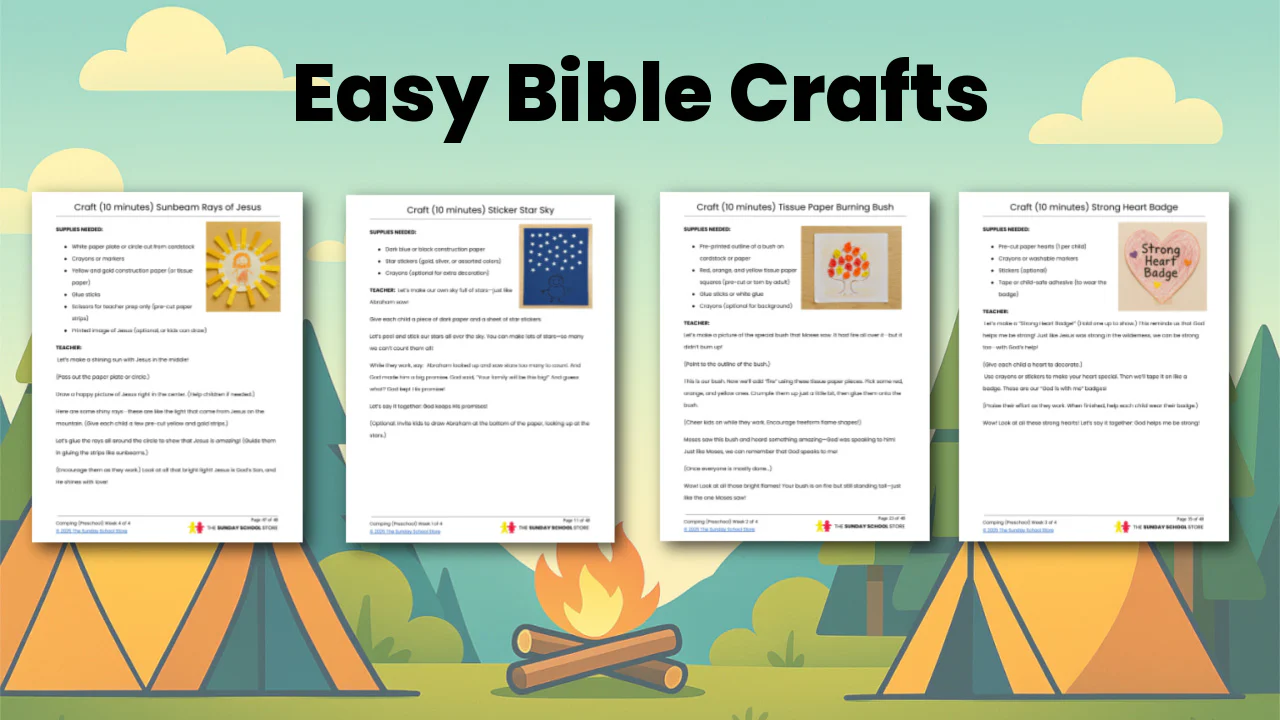 Camping PreK 4-Week Preschool Curriculum (ages 3-5) - Image 3
