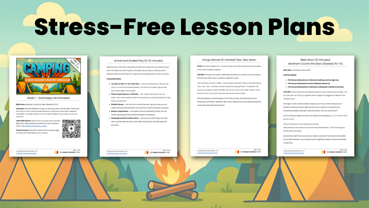 Camping PreK 4-Week Preschool Curriculum (ages 3-5) - Image 4