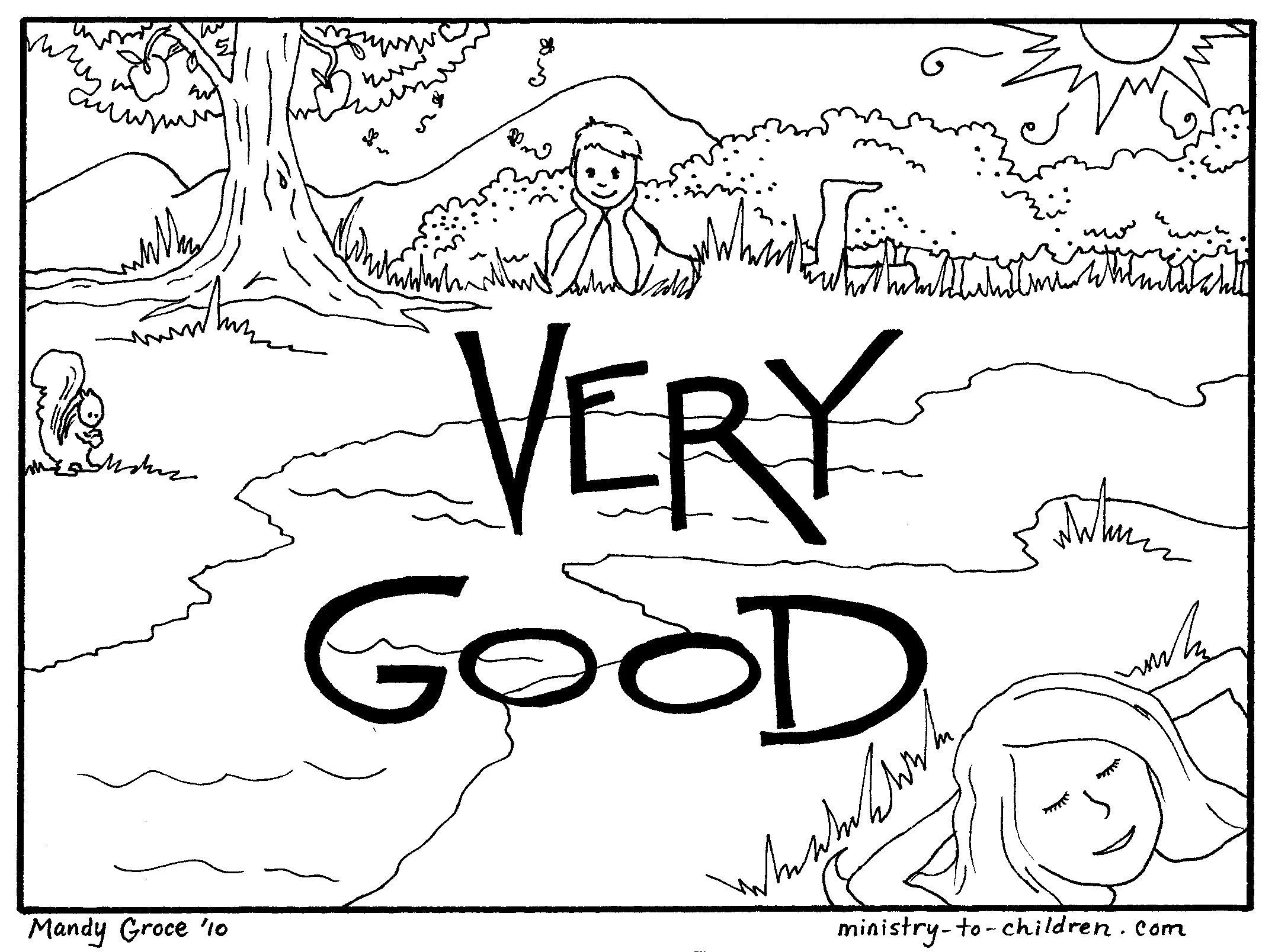God's Good Creation - 23 Page Coloring Book & Teacher Talking Points - Image 9