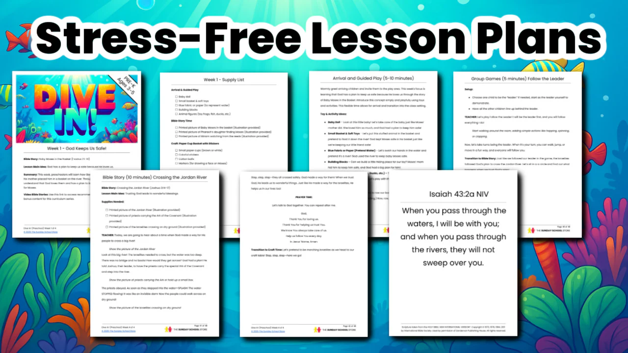 Dive In! PreK 4-Week Preschool Curriculum (ages 3-5) - Image 3