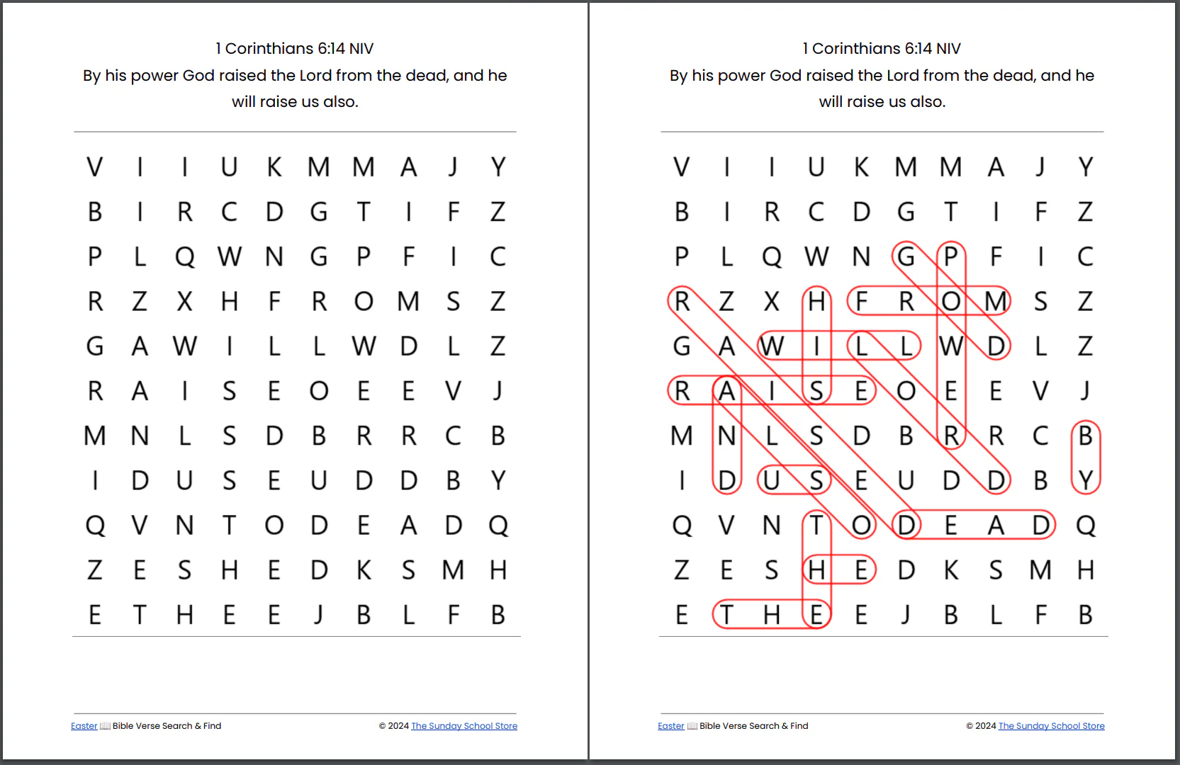 10 Free EASTER 🌄 Jesus is Alive Bible Word Search Puzzles [PDF Printable Download] - Image 6