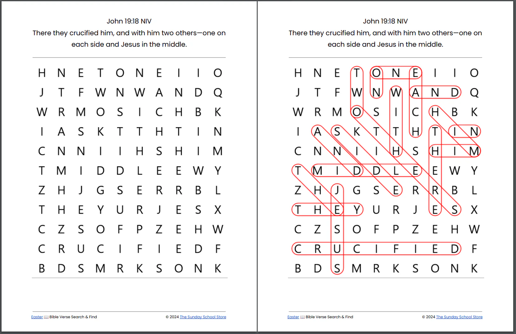 10 Free EASTER 🌄 Jesus is Alive Bible Word Search Puzzles [PDF Printable Download] - Image 7