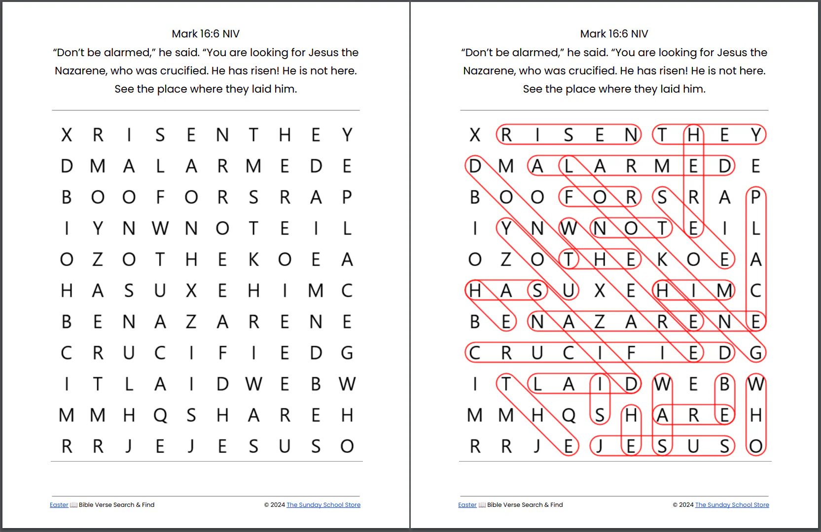 10 Free EASTER 🌄 Jesus is Alive Bible Word Search Puzzles [PDF Printable Download] - Image 9