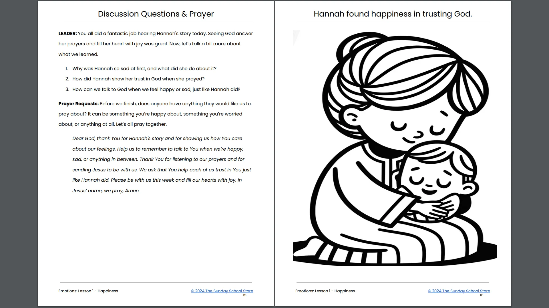 EMOTIONS: 4-Week Sunday School Curriculum for Children's Ministry - Image 10