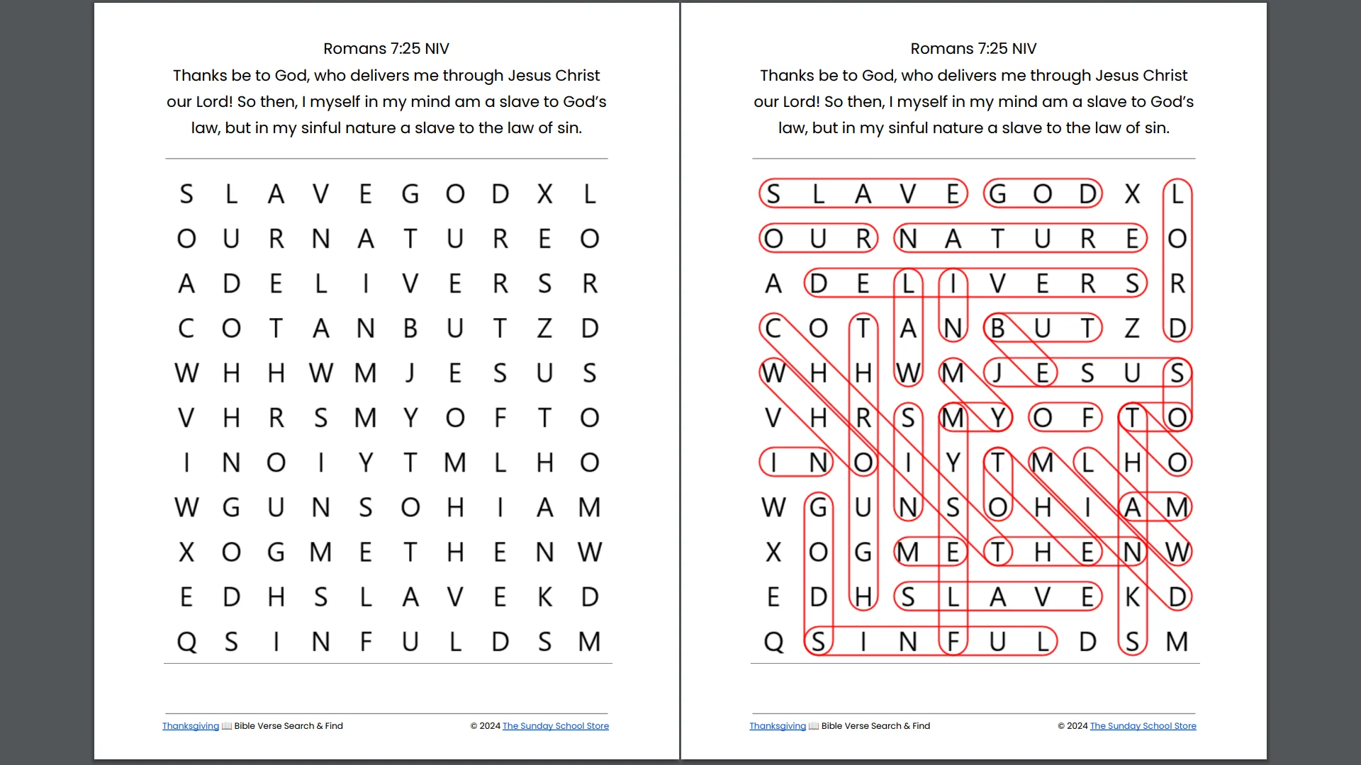 10 Free Thanksgiving 🦃 Bible Word Search Puzzles [PDF Printable Download] - Image 5