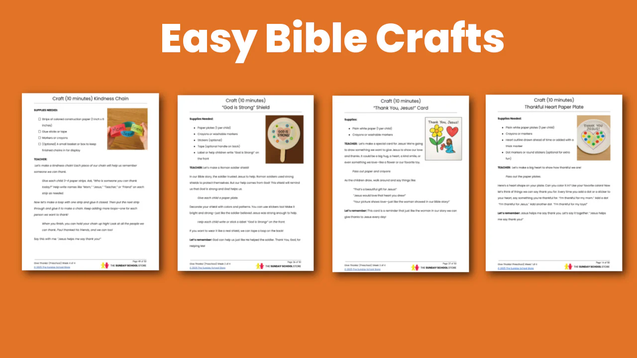 Give Thanks 4-Week Preschool Curriculum (ages 3-5) - Image 4