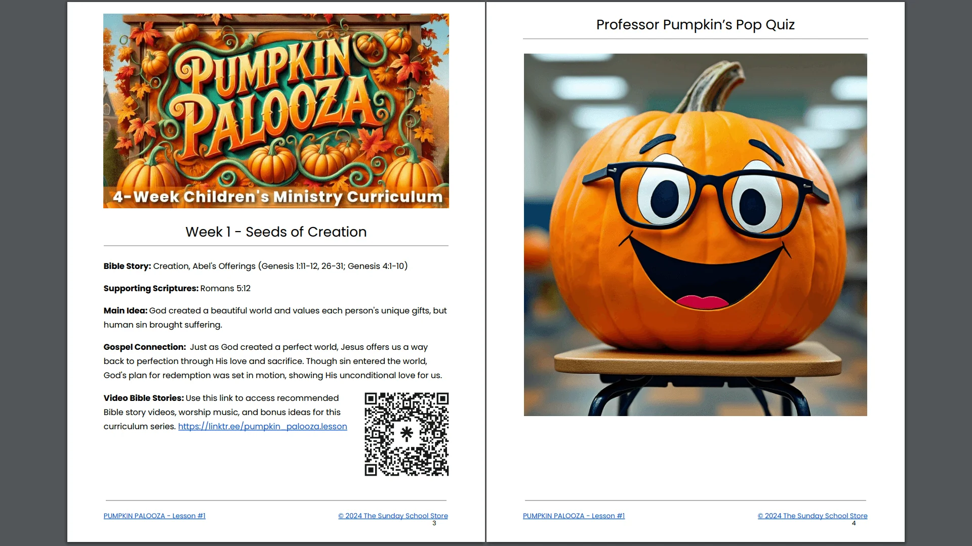 PUMPKIN PALOOZA: 4-Lesson Fall Themed Children's Ministry Curriculum - Image 4