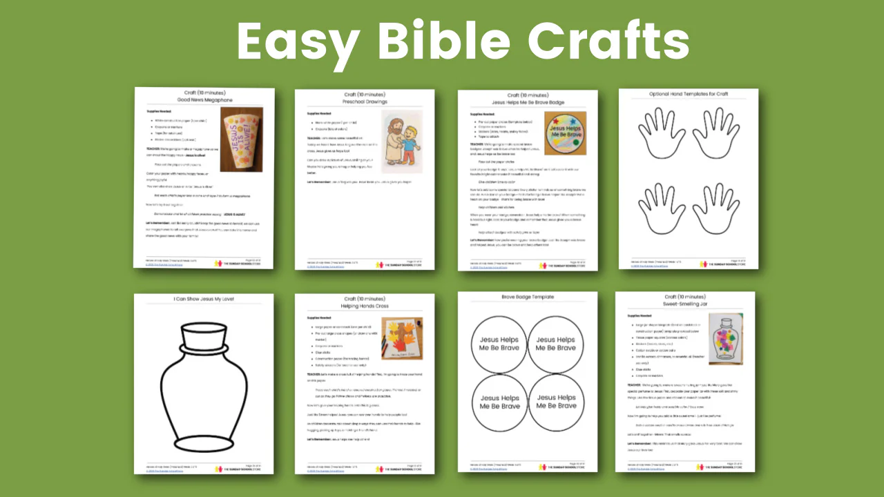 Heroes of Holy Week 5-Week Easter Preschool Curriculum (ages 3-5) - Image 4