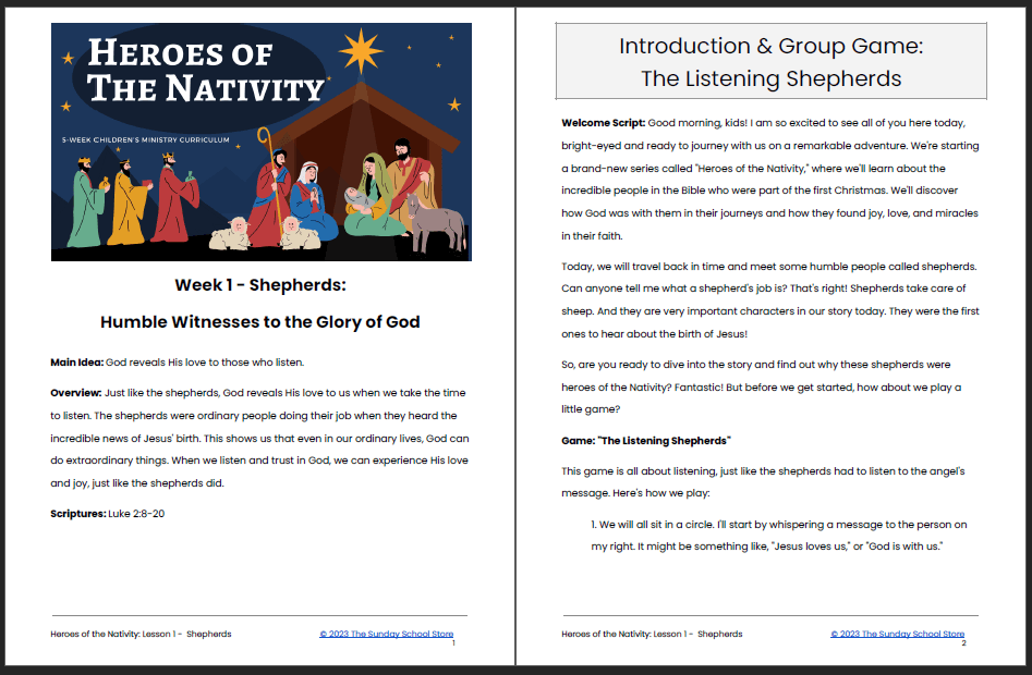 Heroes of the Nativity 5-Lesson Sunday School Curriculum for Kids - Image 8