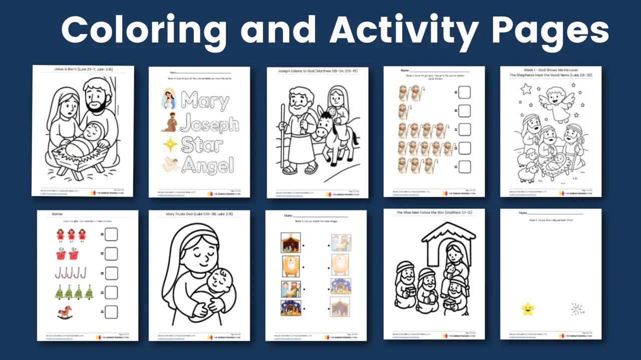 Heroes of the Nativity:  5-Week Preschool Curriculum for Christmas (ages 3-5) - Image 3