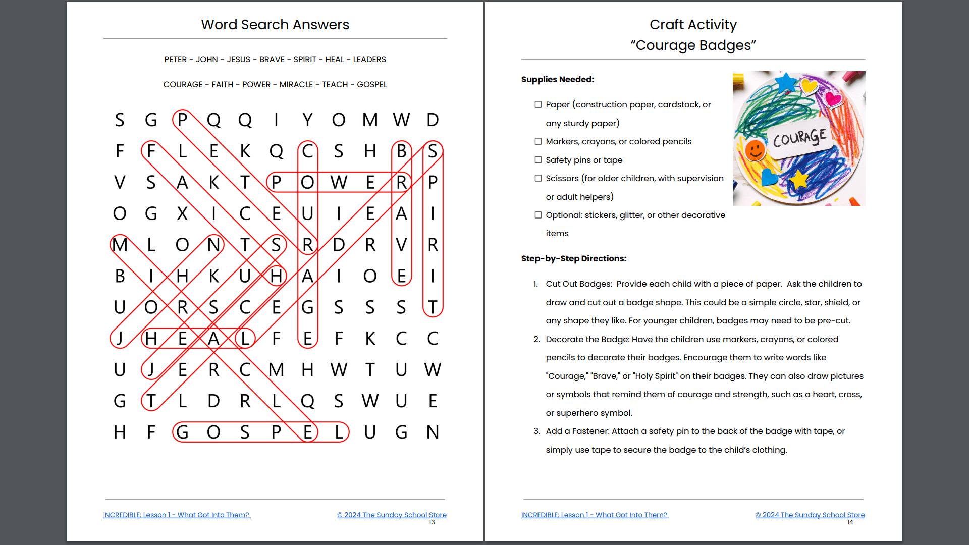 Incredible: 4-Lesson Sunday School Curriculum for Children's Ministry - Image 4