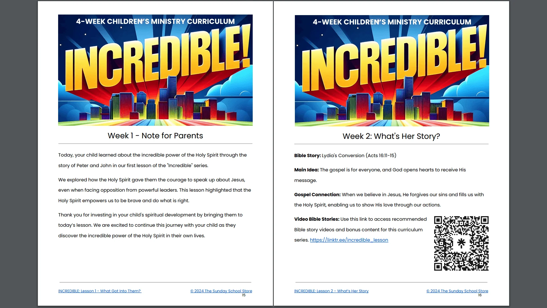 Incredible: 4-Lesson Sunday School Curriculum for Children's Ministry - Image 9
