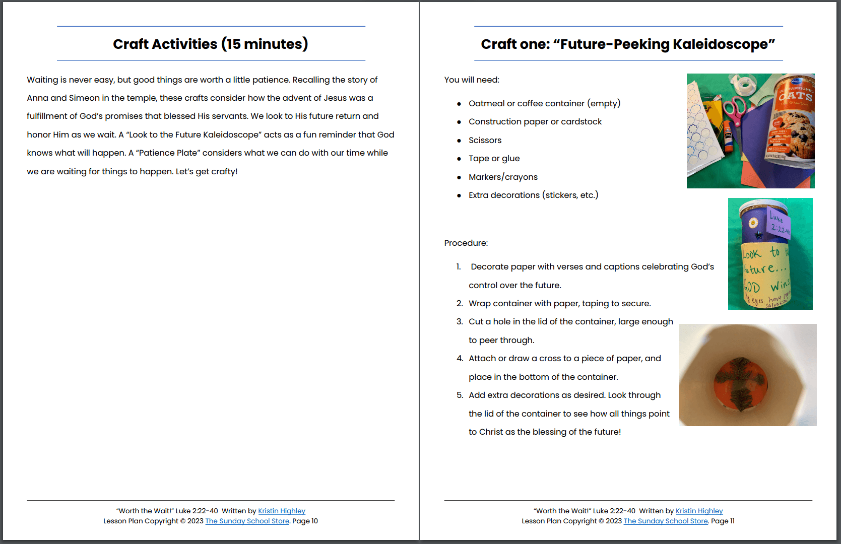 Jesus is Worth the Wait (Luke 2:22-40) Printable Bible Lesson & Sunday School Activities - Image 8