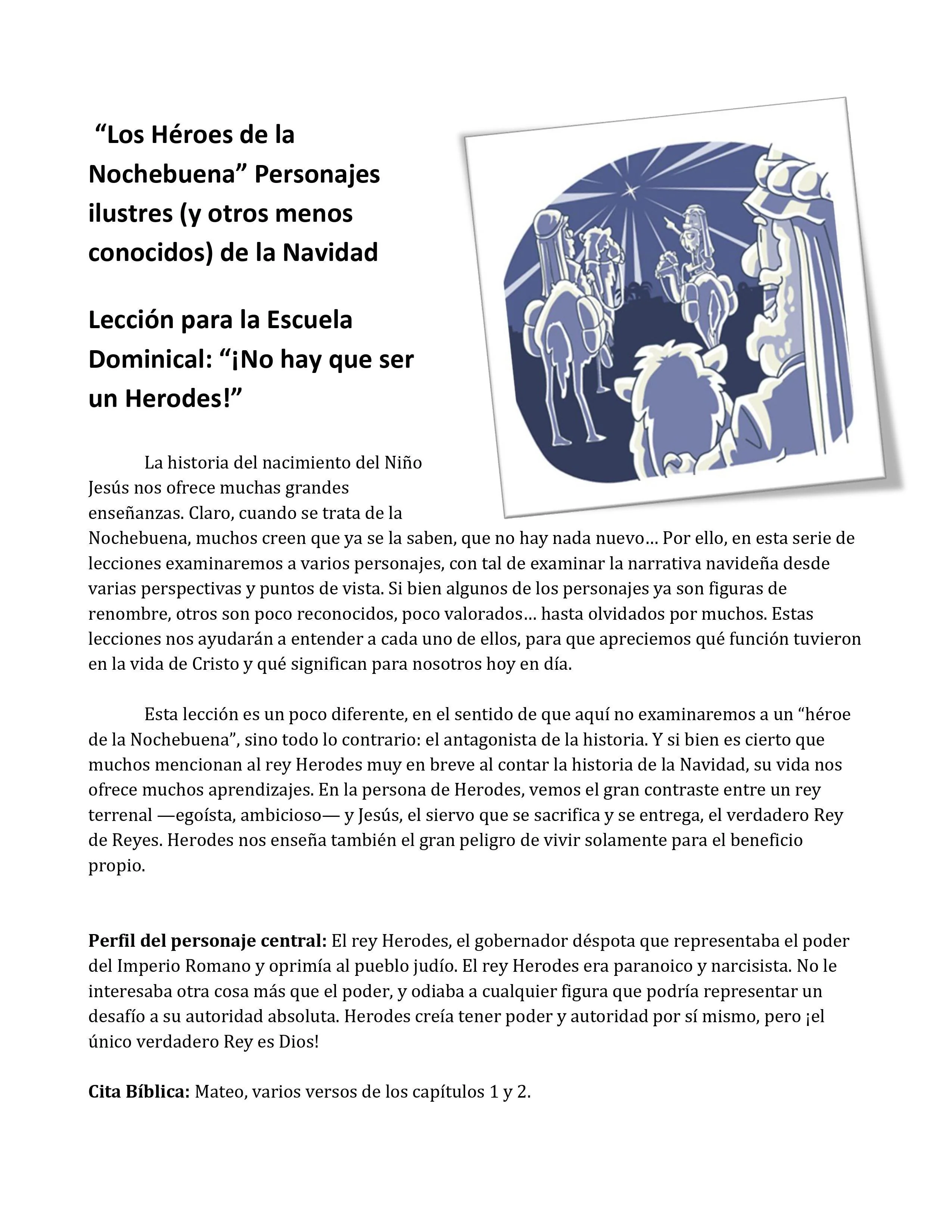 “Los Héroes de la Nochebuena” 5 lecciones bíblicas en español (5-Week Christmas Curriculum in Spanish) (download only) - Image 4