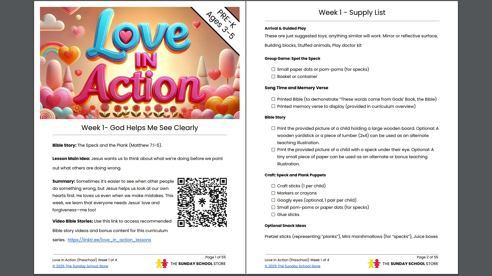 Love In Action Pre-K: 4-Lesson Curriculum for Valentine's Day (ages 3-5) - Image 3