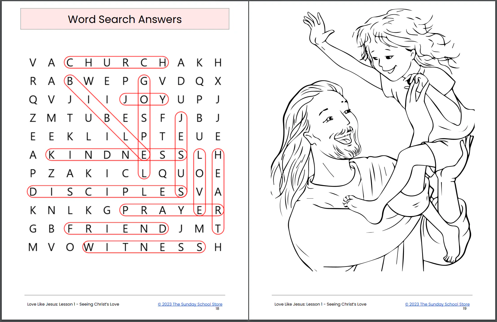 Love Like Jesus 💖 4-Lesson Sunday School Curriculum for Kids & 28-Day Kindness Challenge - Image 15