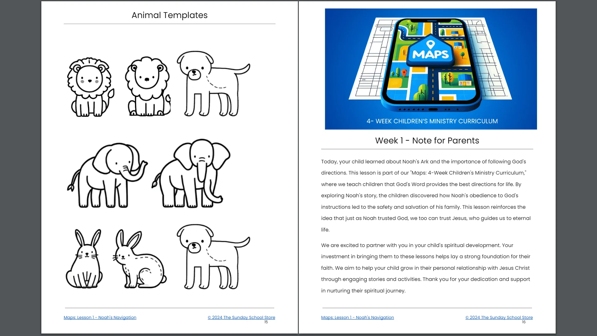 Maps: 4-Week Sunday School Curriculum for Children’s Ministry - Image 5