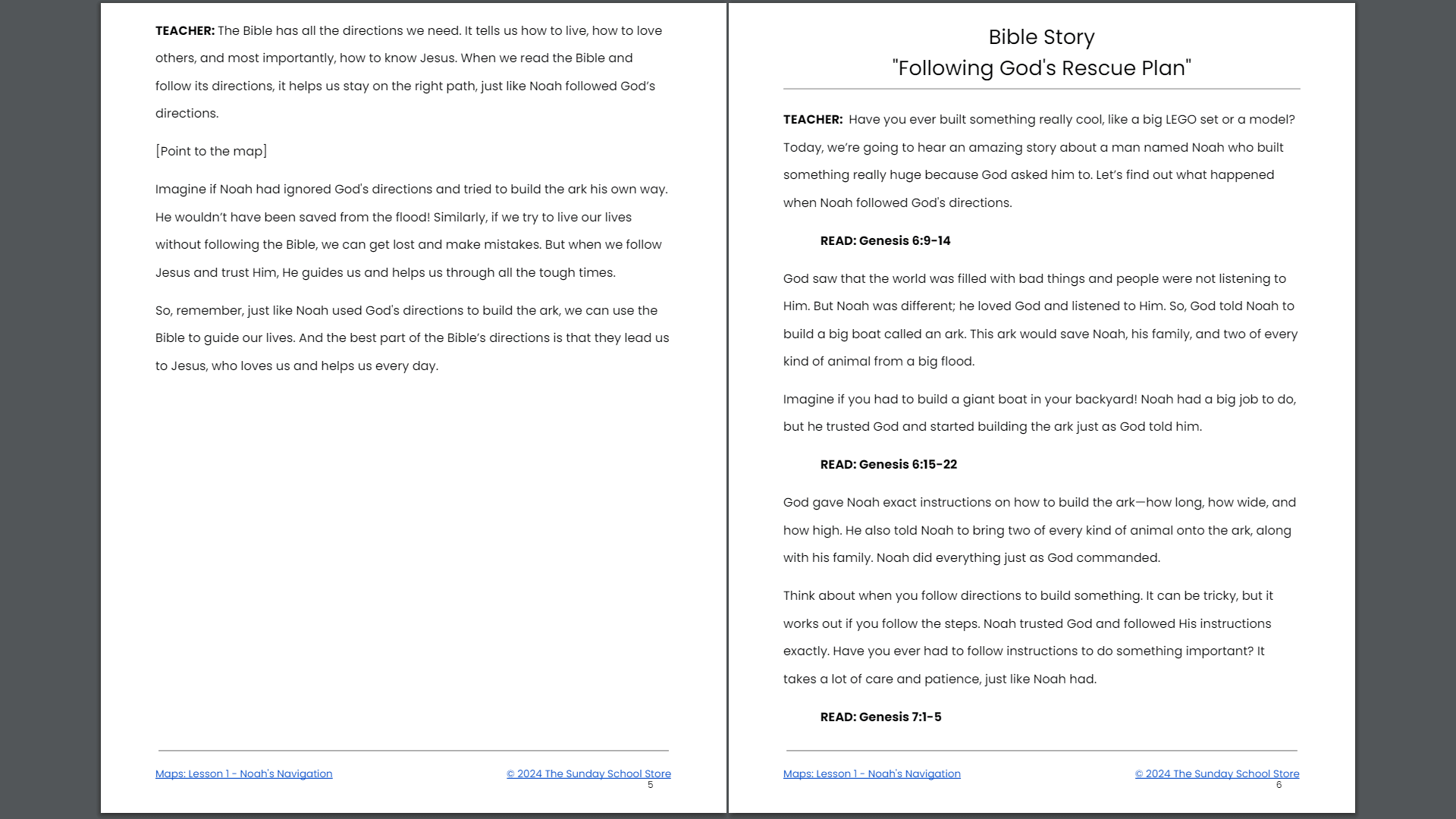 Maps: 4-Week Sunday School Curriculum for Children’s Ministry - Image 8