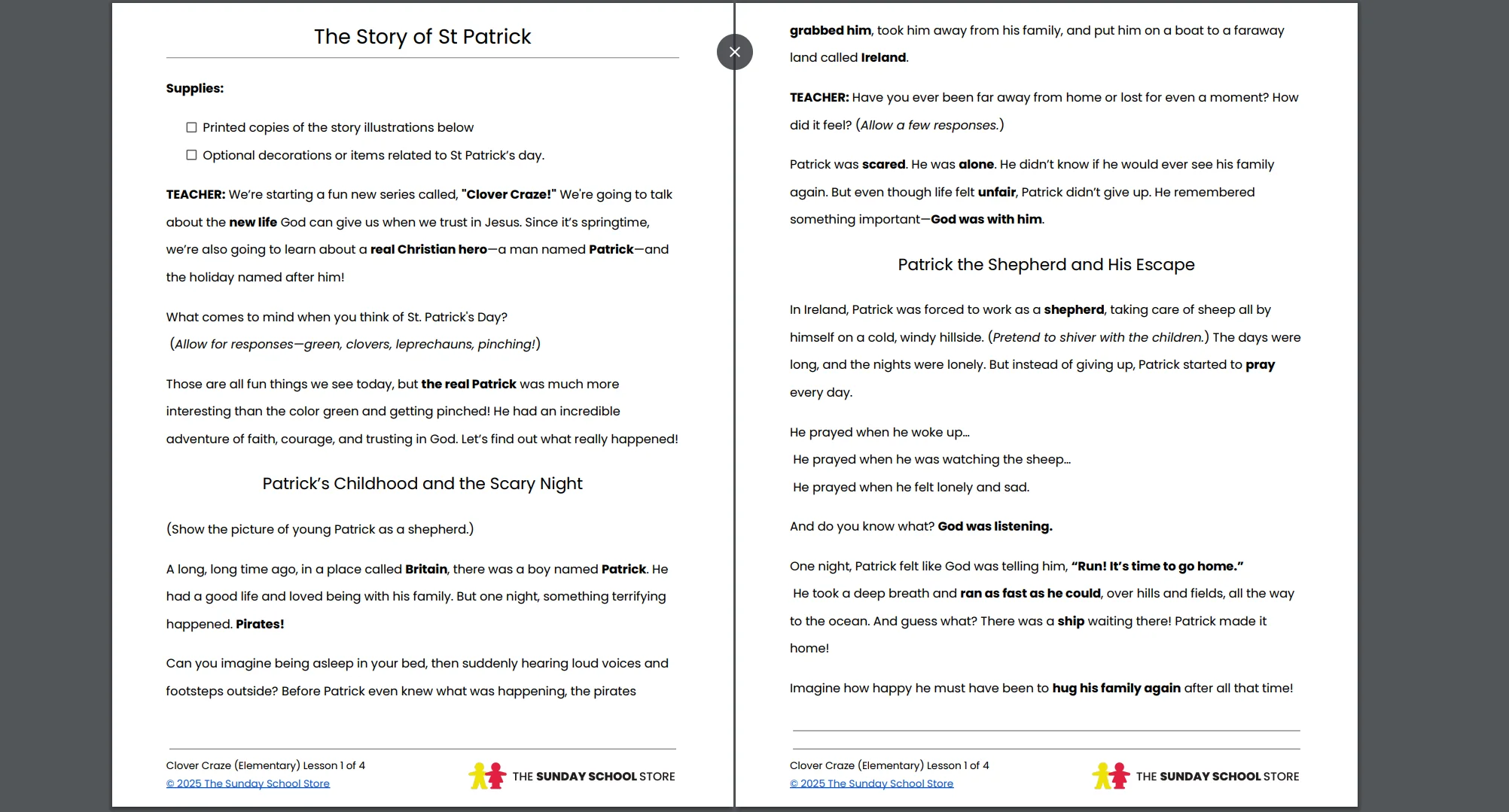 NEW Clover Craze: 4-Week Children's Ministry Curriculum (Age 6-12) St. Patrick's Day - Image 3