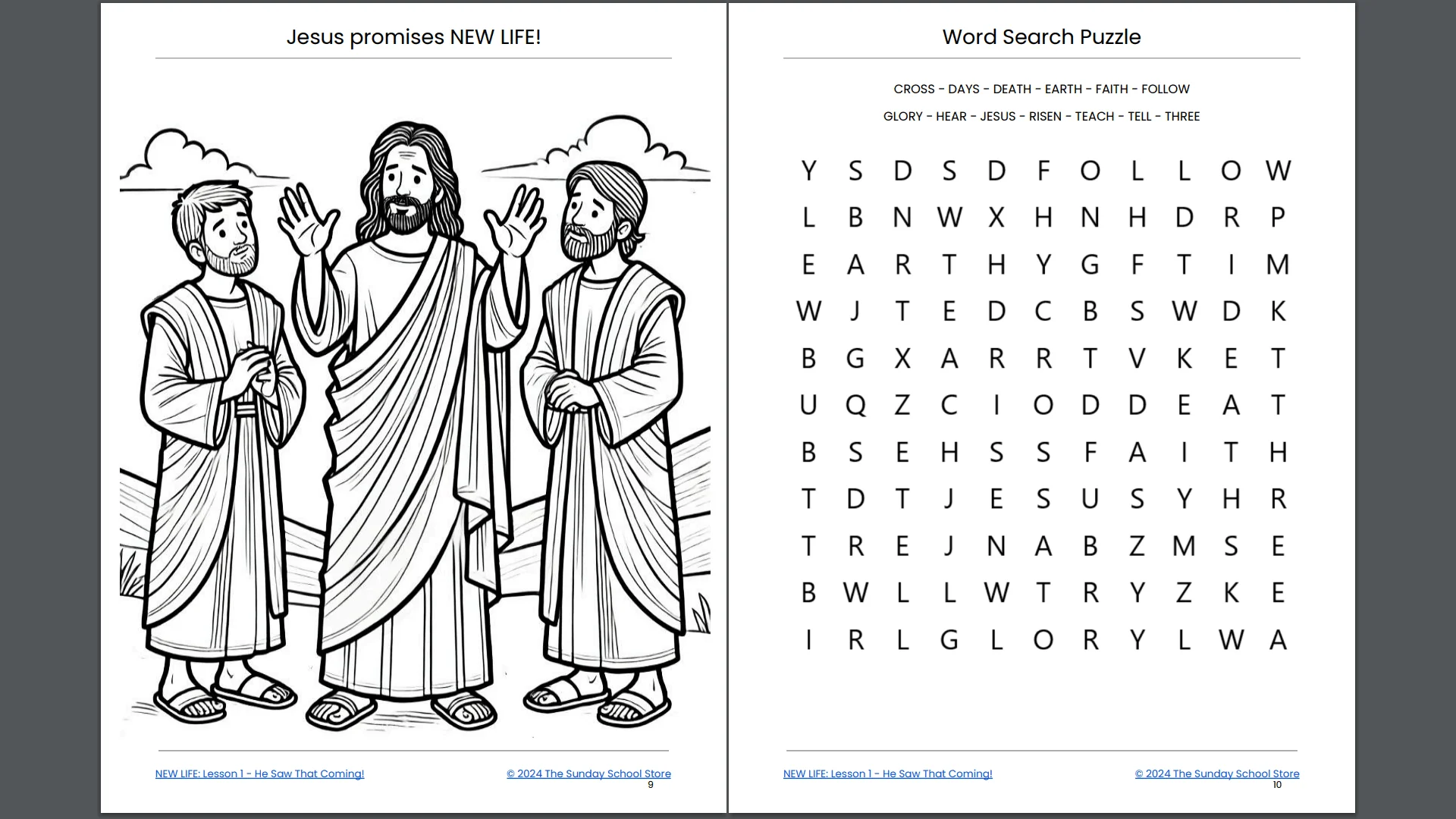 NEW LIFE: 5-Lesson EASTER Sunday School Curriculum for Children's Ministry - Image 4
