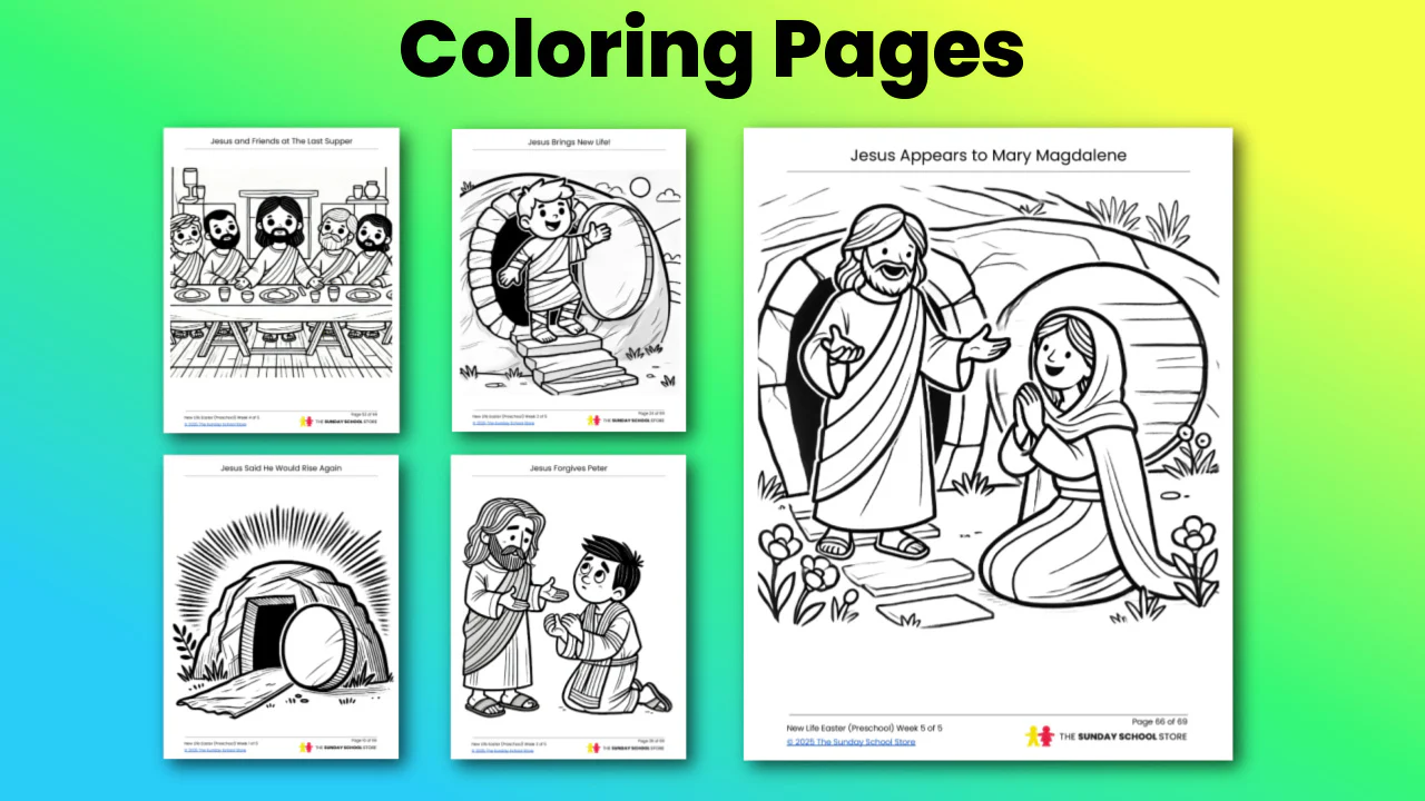 New Life Pre-K: 5-Lesson Curriculum for Easter (ages 3-5) - Image 3