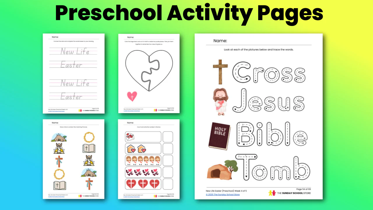 New Life Pre-K: 5-Lesson Curriculum for Easter (ages 3-5) - Image 4
