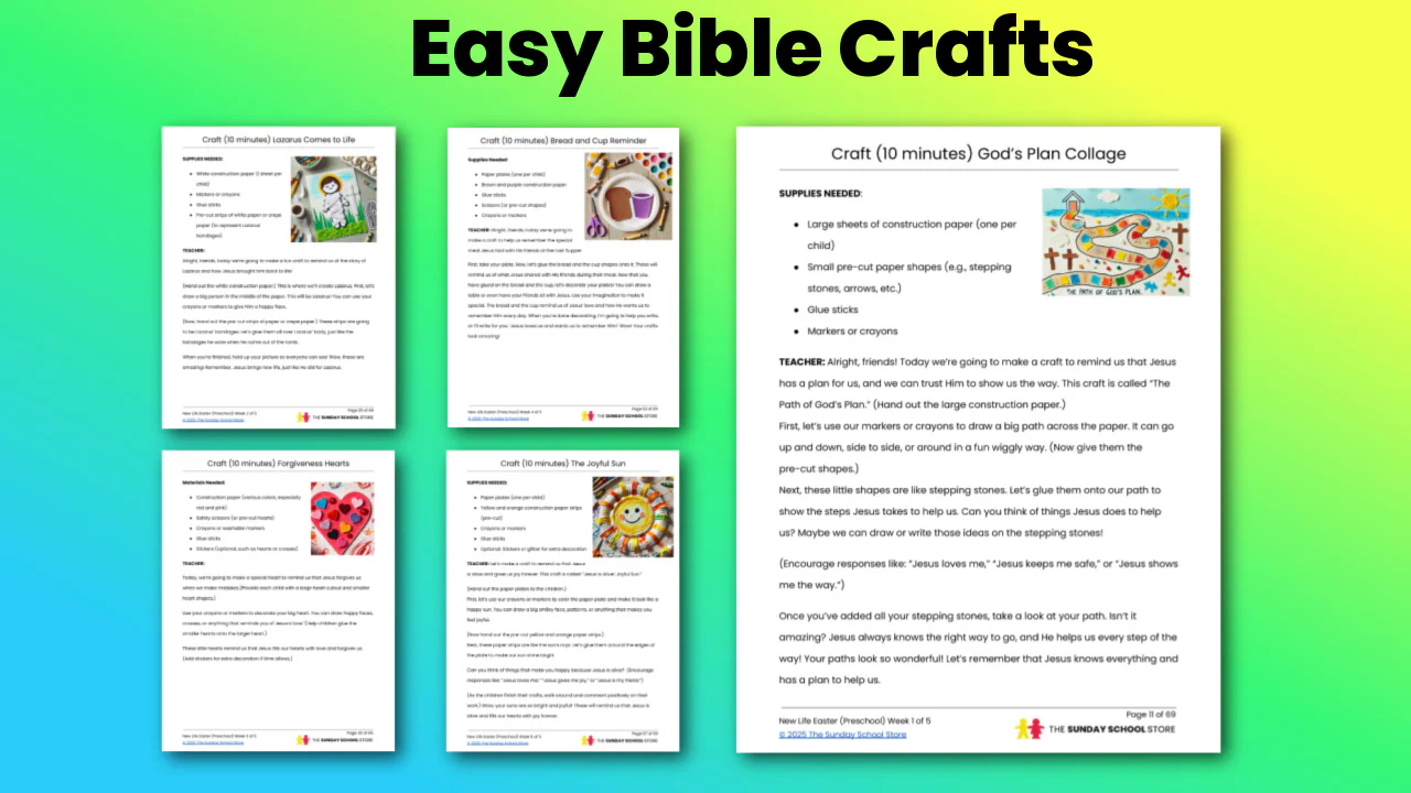 New Life Pre-K: 5-Lesson Curriculum for Easter (ages 3-5) - Image 5
