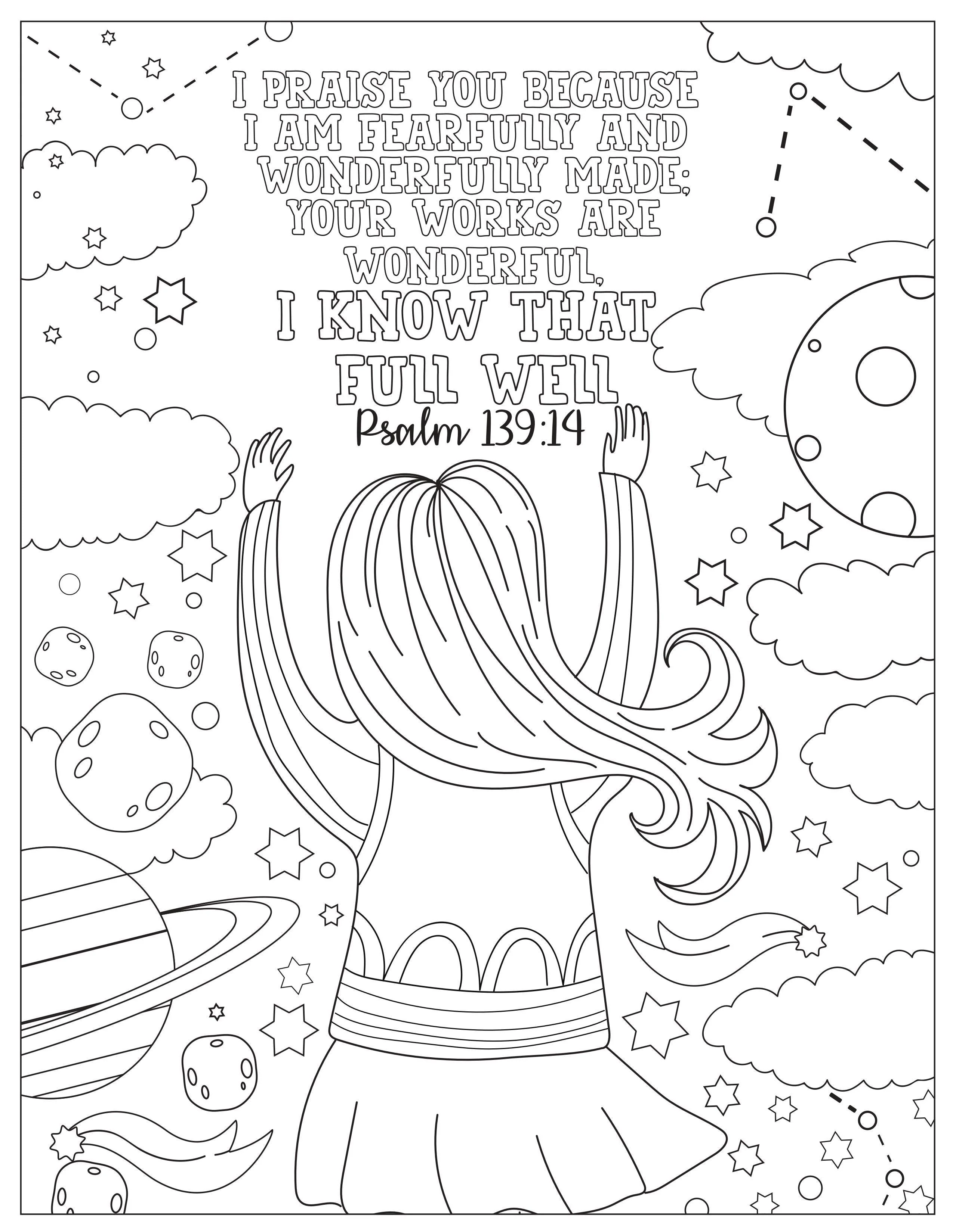 Book of Psalms: 37 Page Bible Coloring Book  (download only) - Image 12