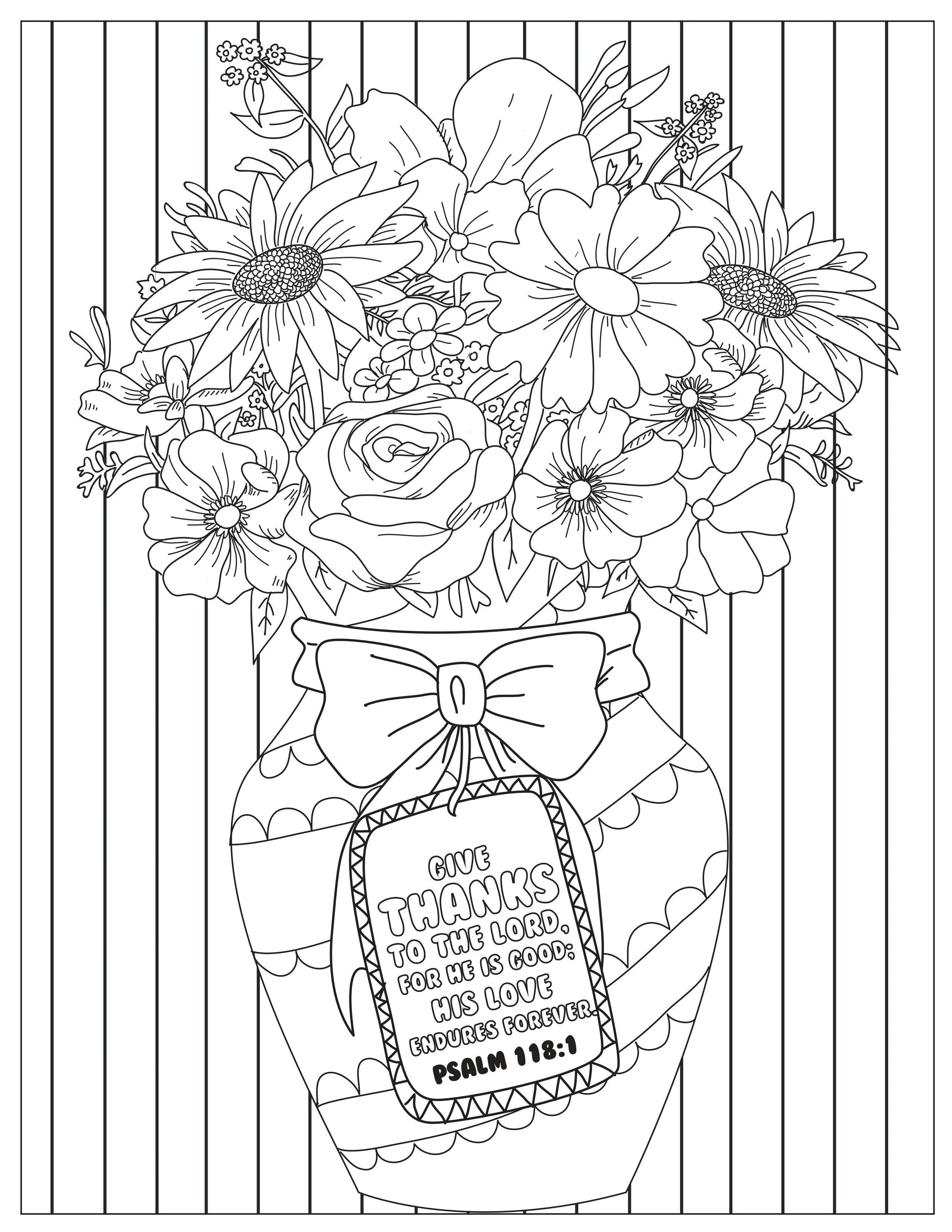 Book of Psalms: 37 Page Bible Coloring Book  (download only) - Image 26