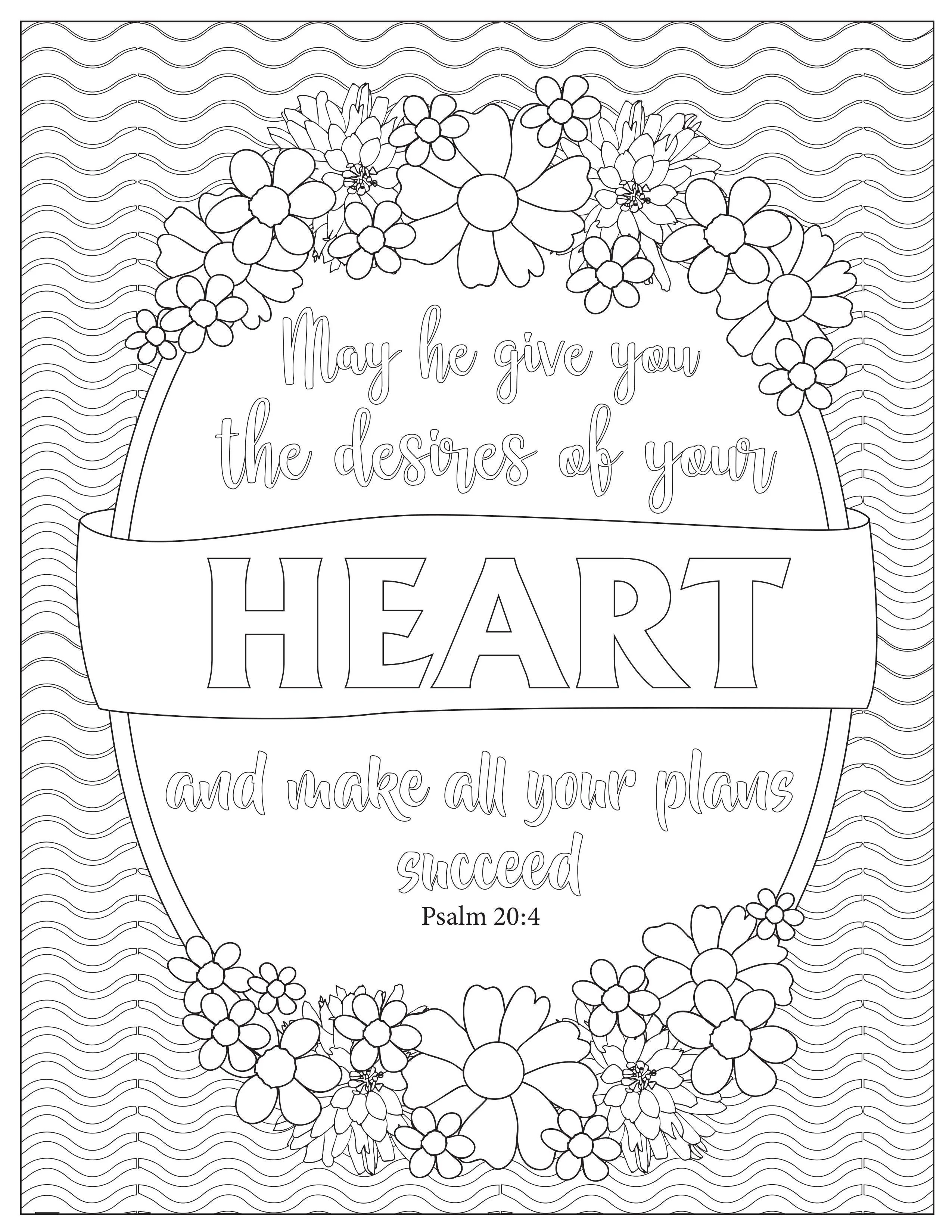 Book of Psalms: 37 Page Bible Coloring Book  (download only) - Image 3