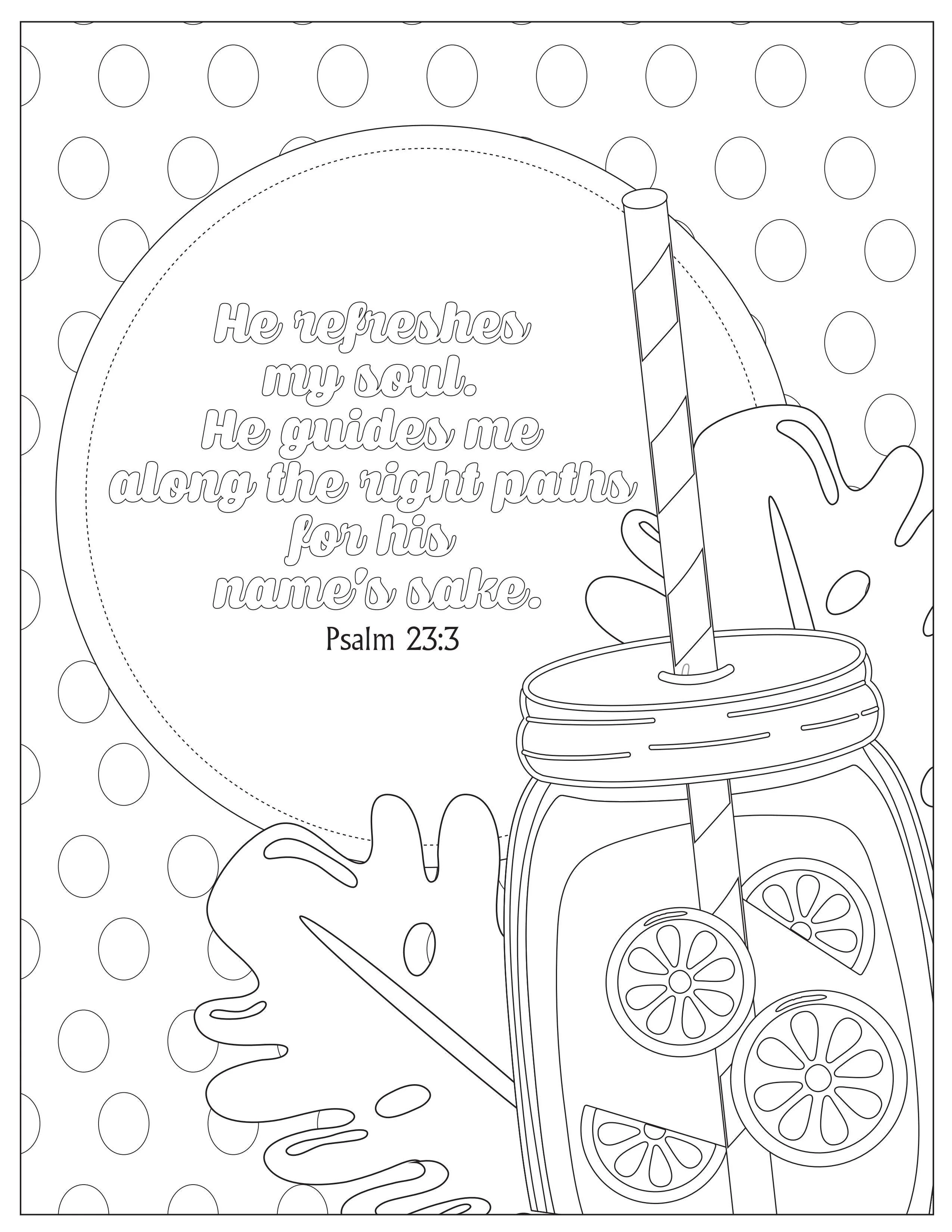 Book of Psalms: 37 Page Bible Coloring Book  (download only) - Image 33