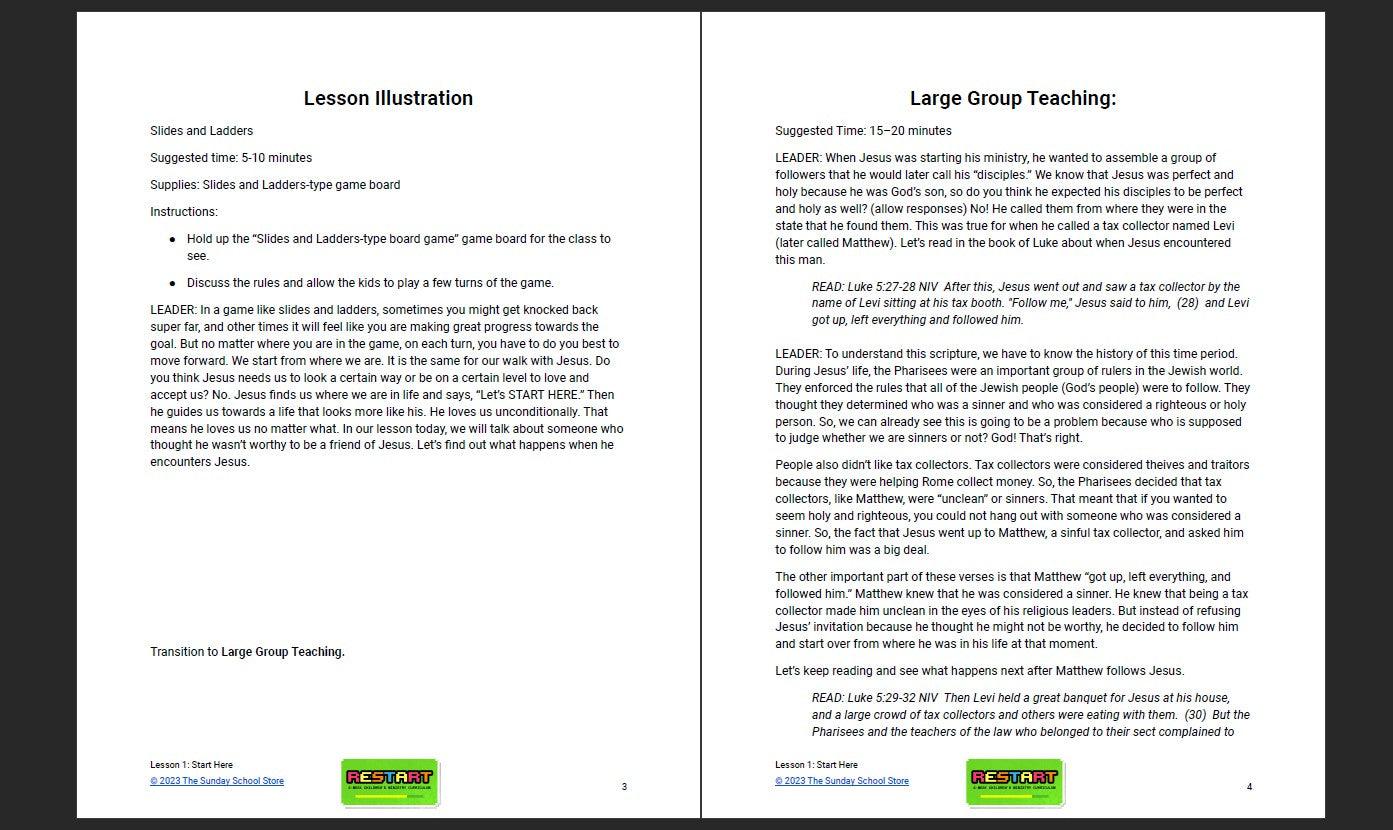 RESTART: 4-Week Children's Ministry Curriculum - Image 4