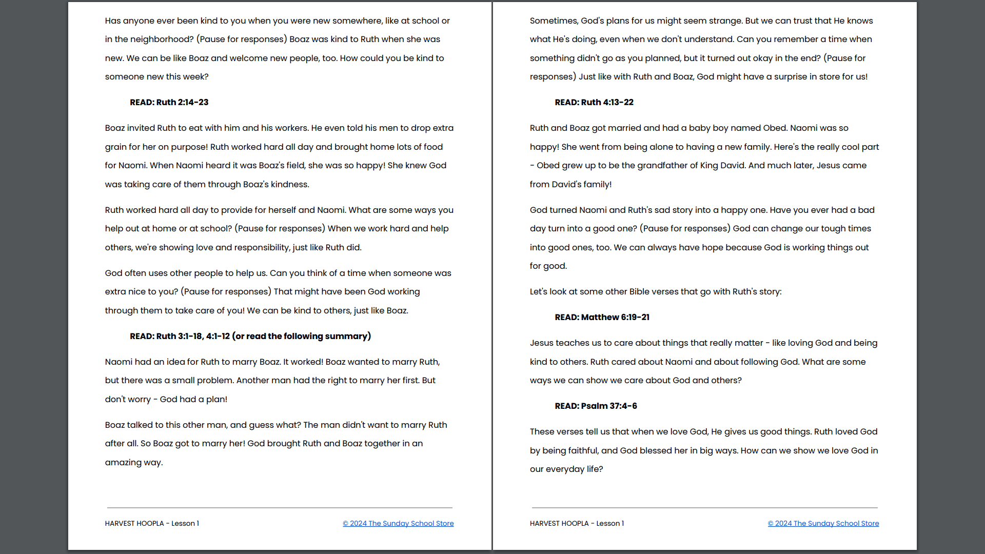 HARVEST HOOPLA: 4-Week Children's Ministry Curriculum - Image 9