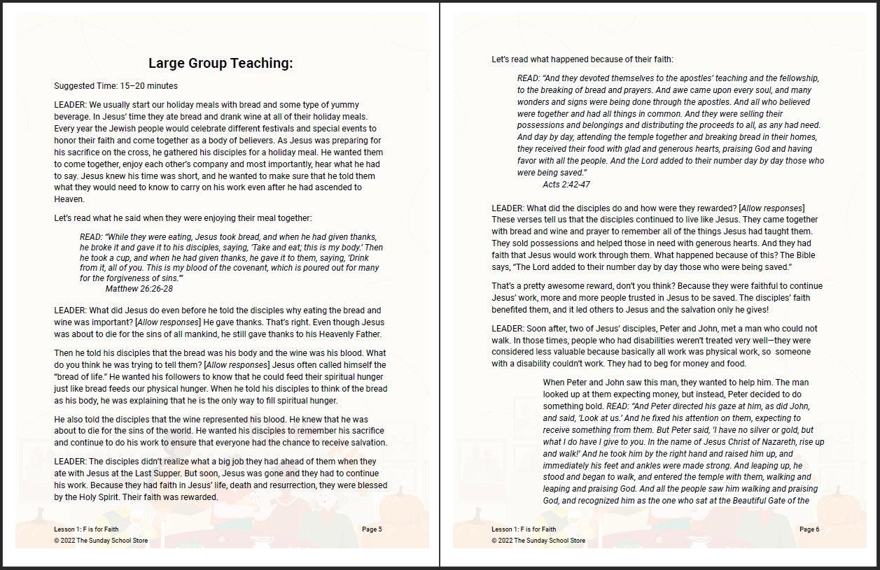 ThankFULL 4-Lesson Thanksgiving Curriculum for Children's Ministry - Image 5