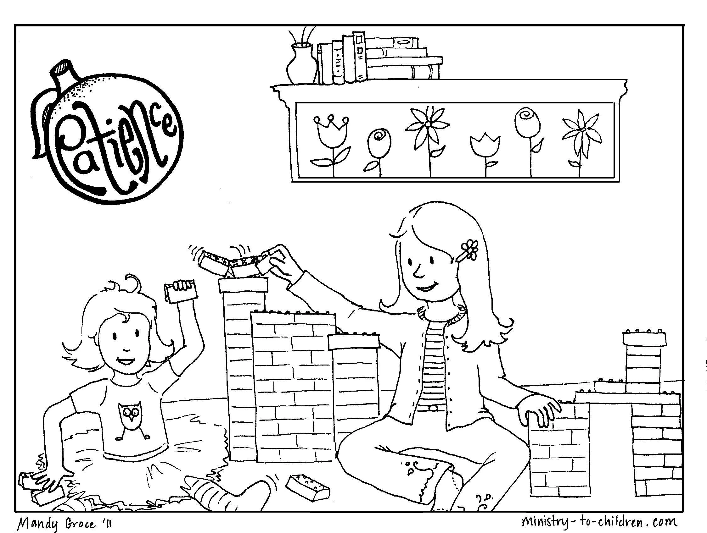 The Fruit of the Spirit Coloring 10-Page Download - Image 3