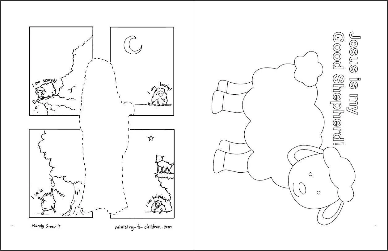 Jesus is the Good Shepherd (John 10:1-18; Psalm 23) Printable Bible Lesson & Sunday School Activities - Image 10