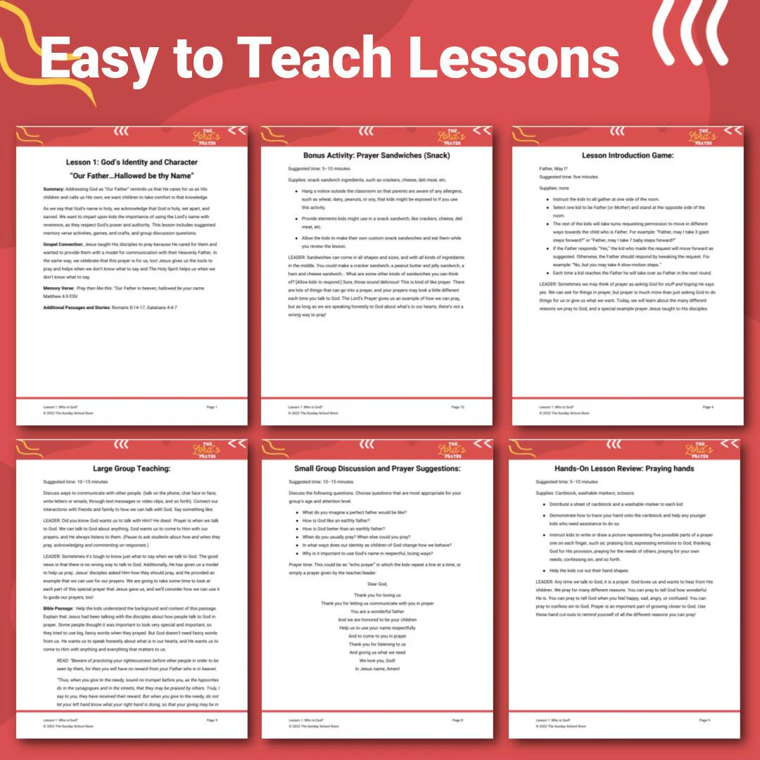 The Lord’s Prayer: 5-Lesson Sunday School Curriculum - Image 5