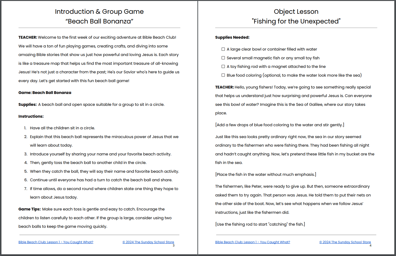 Bible Beach Club: 4-Week Children's Ministry Curriculum (ages 6-12) - Image 3