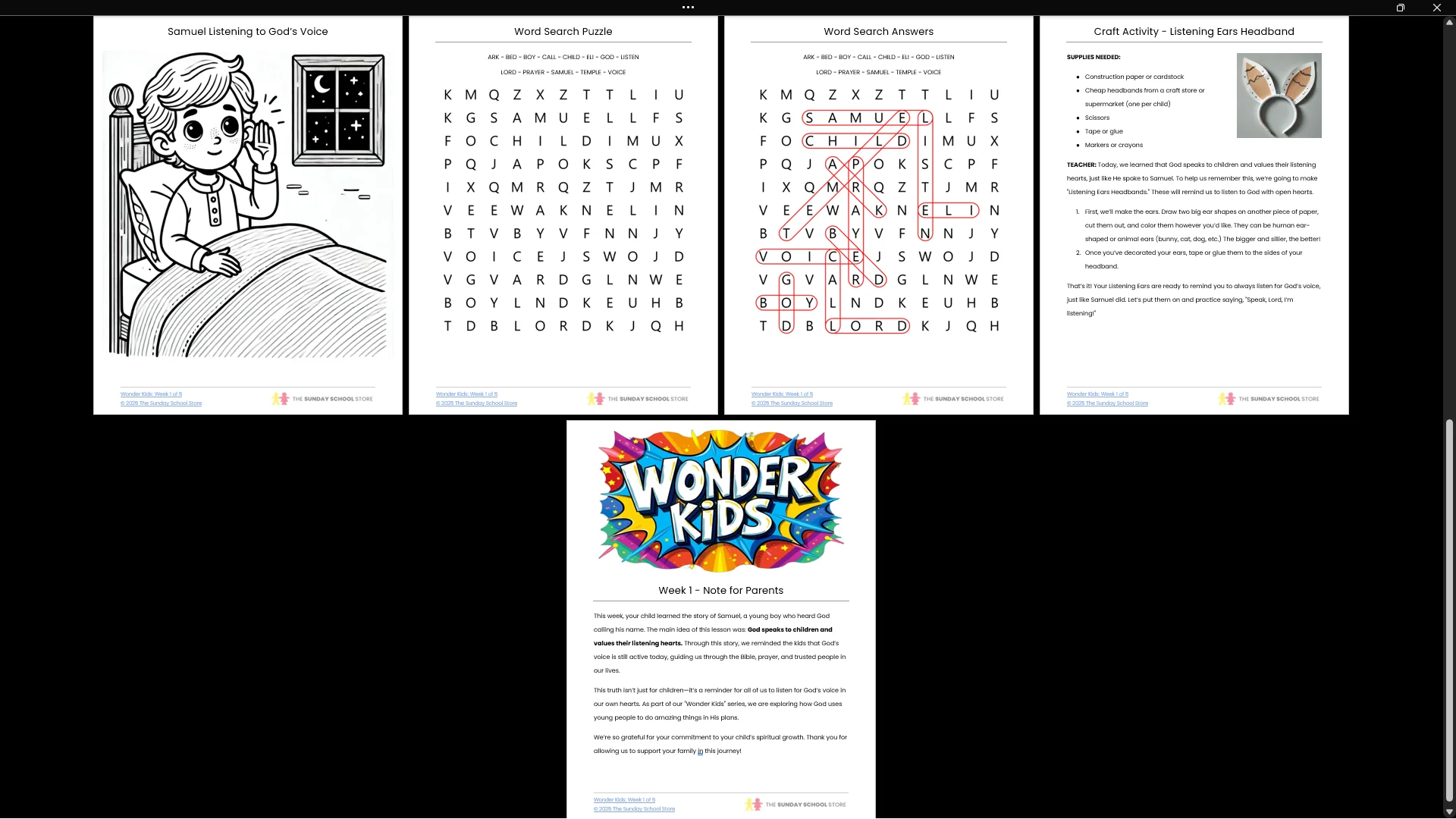 Wonder Kids: 5-Week Children's Ministry Curriculum (ages 6-12) - Image 13