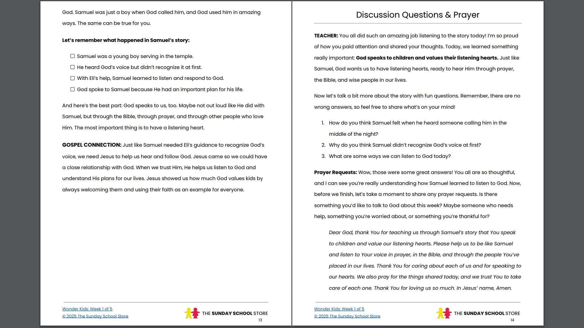 Wonder Kids: 5-Week Children's Ministry Curriculum (ages 6-12) - Image 6